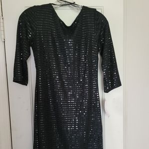 Black cocktail dress